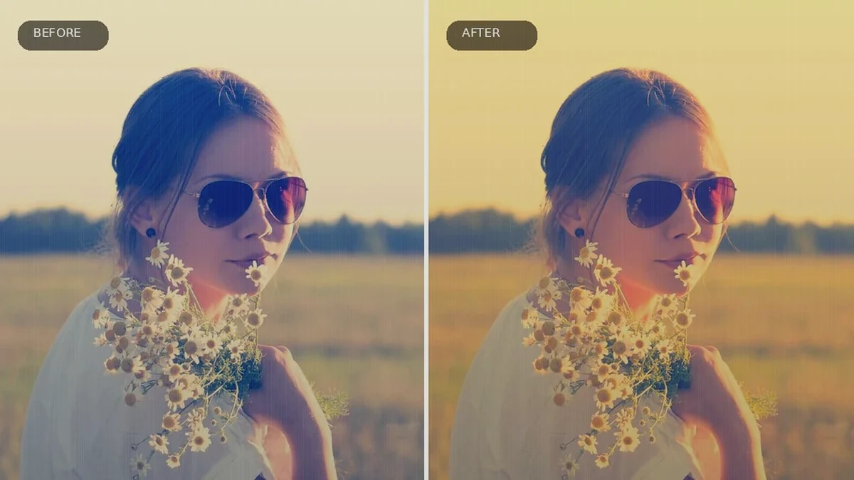 Double Exposure Creator Effect 15 before and after comparison